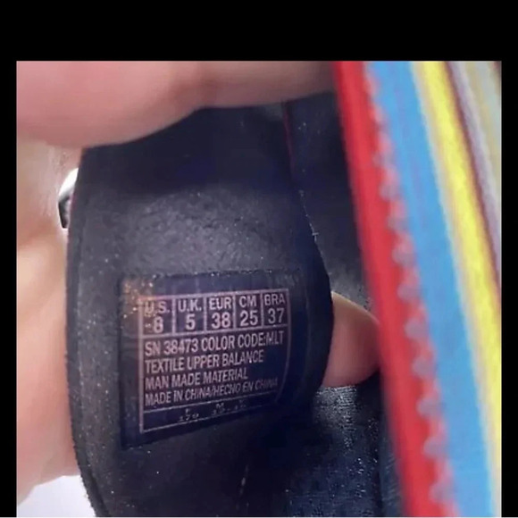 Skechers Womens 8 Rumblers Gore-Geous Rainbow Stretch Wedge Sandals - Picture 7 of 7